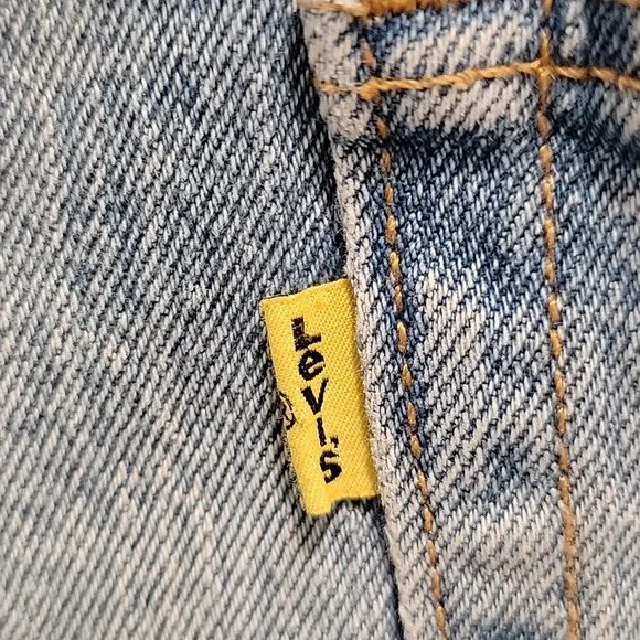 Snoopy Levis 501 Yellow Tag Button Fly Shorts Size 26 - Picture 9 of 13